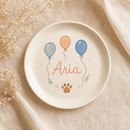 Personalized ceramic keepsake plate