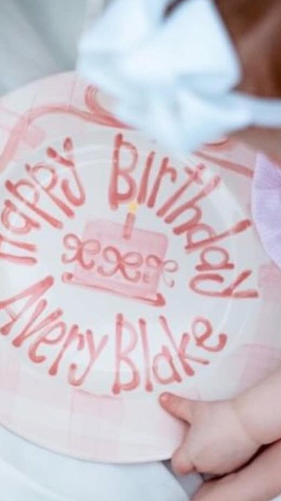 Personalized Hand-Painted Ceramic Birthday Plate - PN18