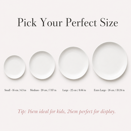 Personalized Hand-Painted Ceramic Birthday Plate - PN06
