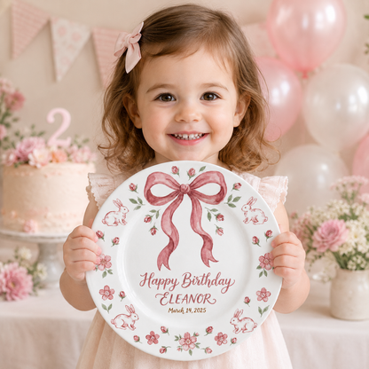 Personalized Hand-Painted Ceramic Birthday Plate - PN05