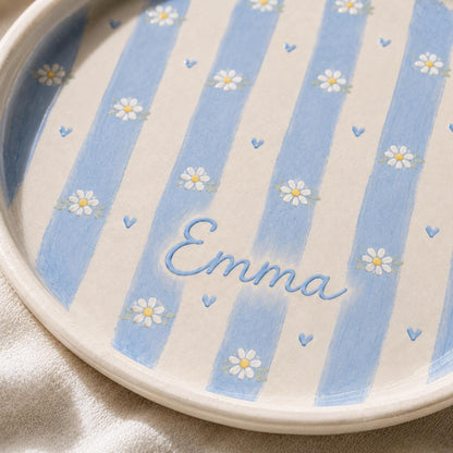Personalized ceramic trinket dish TH03