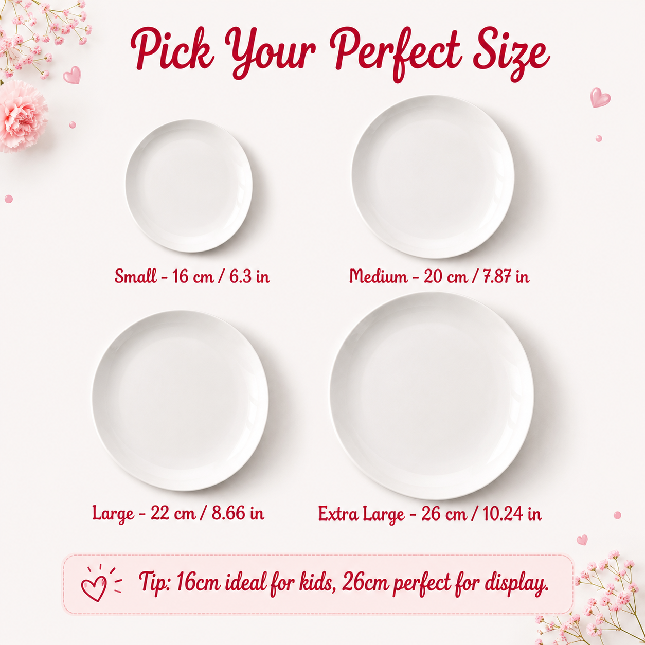 Personalized Hand-Painted Ceramic Birthday Plate - PN04
