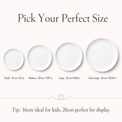 Personalized Hand-Painted Ceramic Birthday Plate - PN05