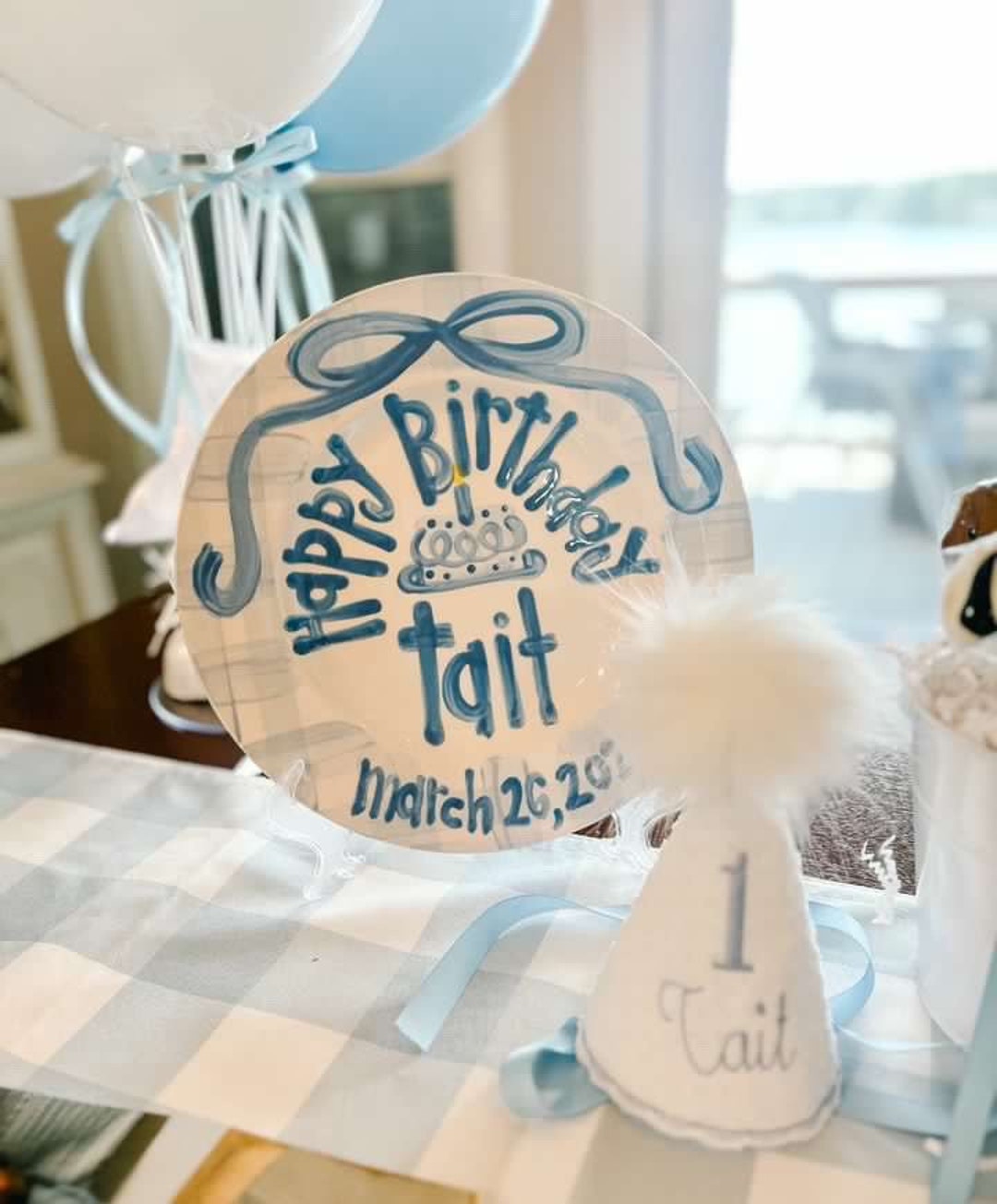 Personalized Hand-Painted Ceramic Birthday Plate - PN19