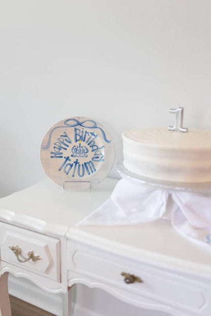Personalized Hand-Painted Ceramic Birthday Plate - PN19