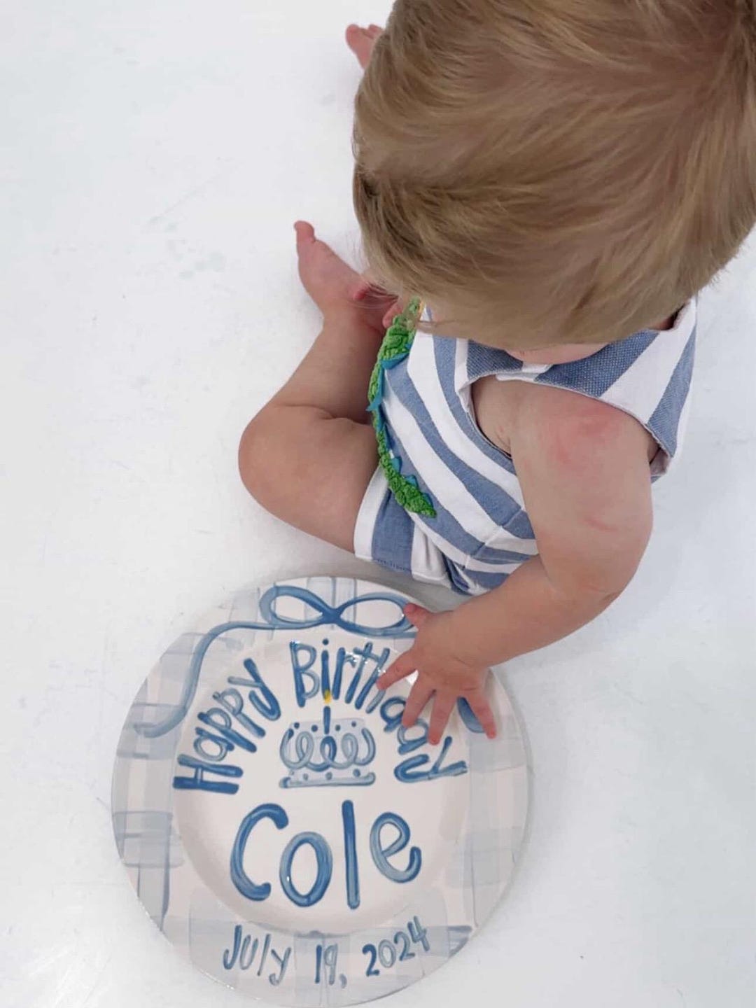 Personalized Hand-Painted Ceramic Birthday Plate - PN19