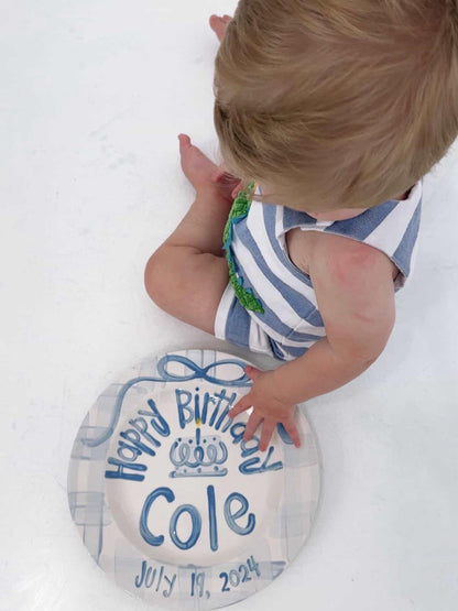 Personalized Hand-Painted Ceramic Birthday Plate - PN19