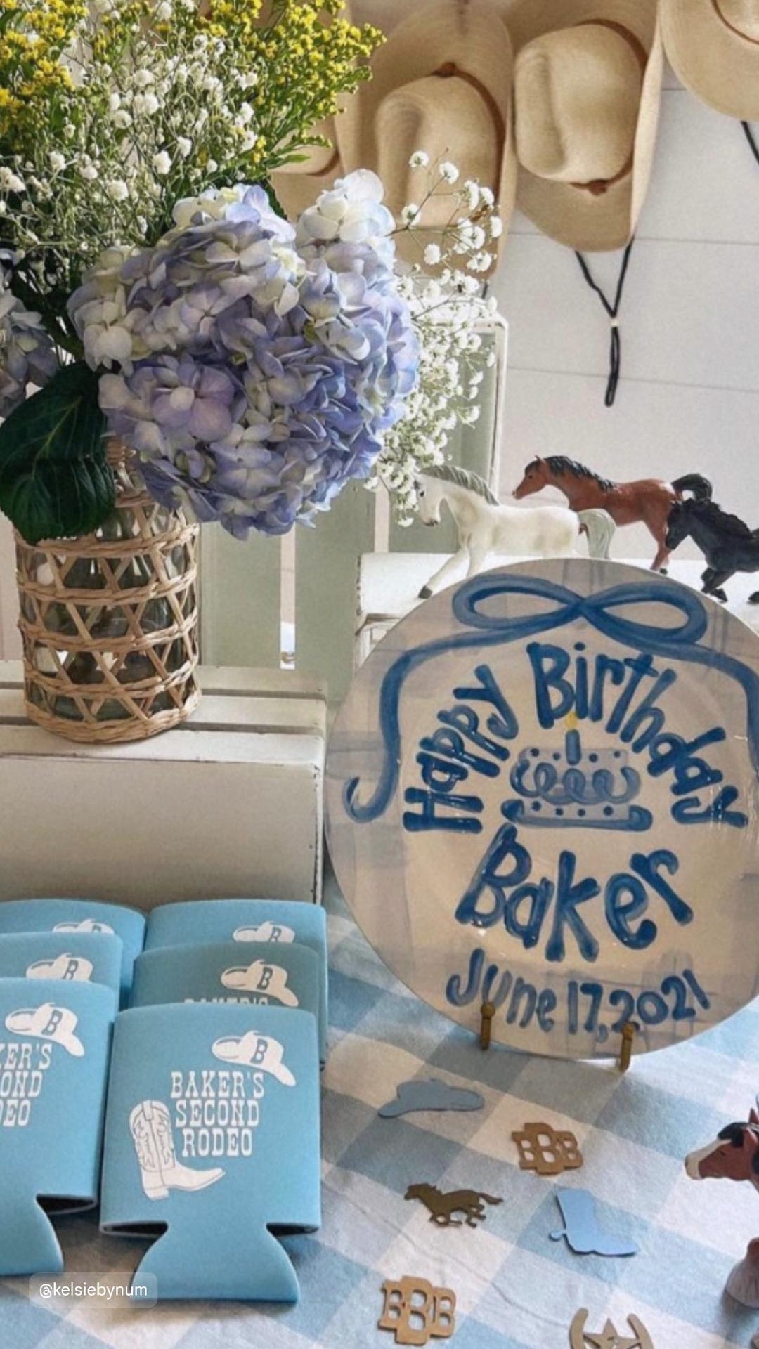 Personalized Hand-Painted Ceramic Birthday Plate - PN19