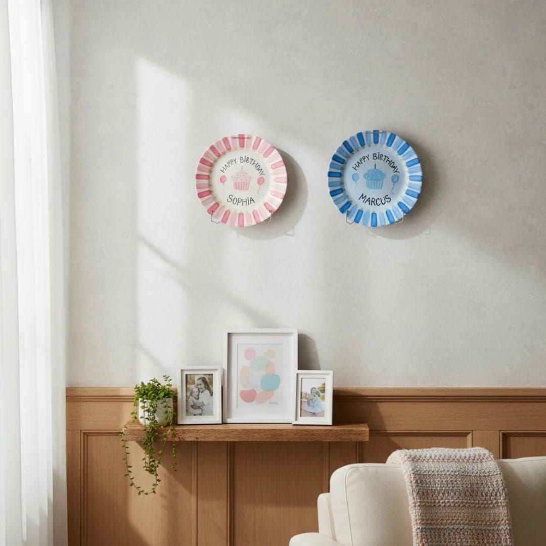 Personalized Hand-Painted Ceramic Birthday Plate - PN11