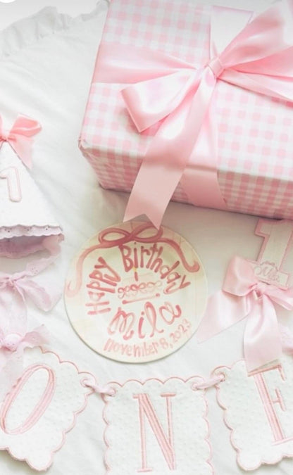 Personalized Hand-Painted Ceramic Birthday Plate - PN18