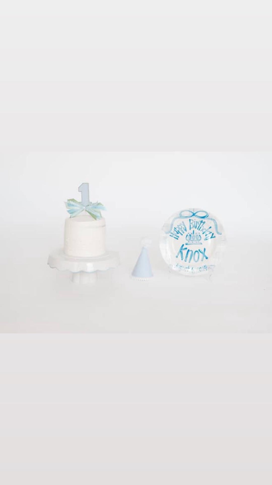Personalized Hand-Painted Ceramic Birthday Plate - PN19