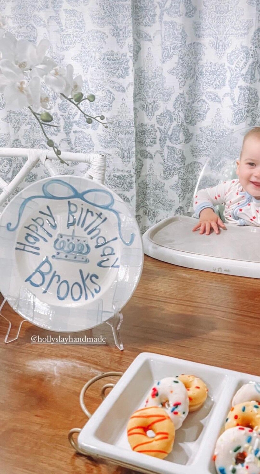 Personalized Hand-Painted Ceramic Birthday Plate - PN19