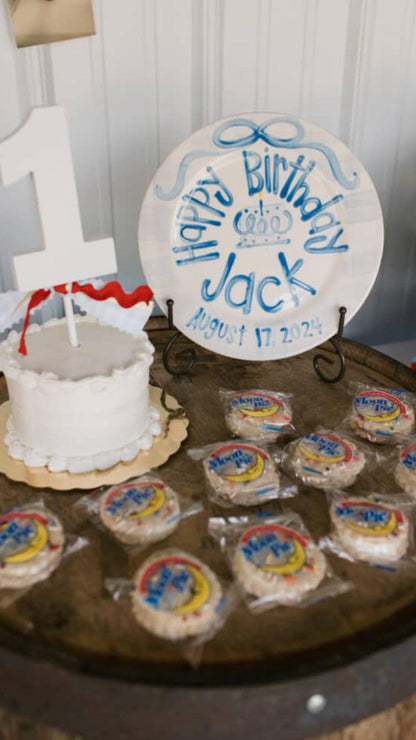 Personalized Hand-Painted Ceramic Birthday Plate - PN19