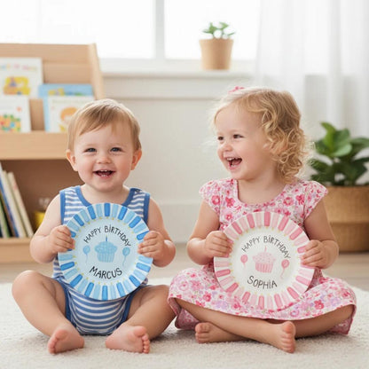 Personalized Hand-Painted Ceramic Birthday Plate - PN11