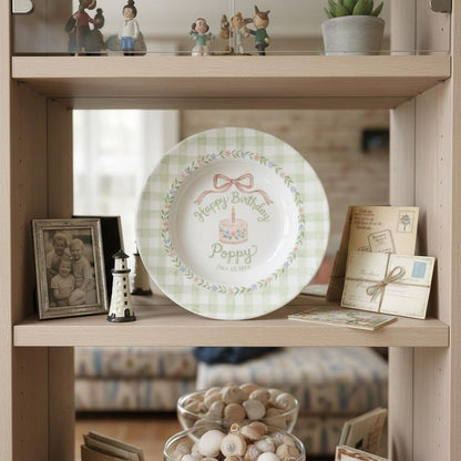 Personalized Hand-Painted Ceramic Birthday Plate - PN12