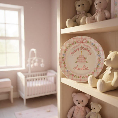 Personalized Hand-Painted Ceramic Birthday Plate - PN10