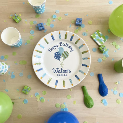 Personalized Hand-Painted Ceramic Birthday Plate - PN07