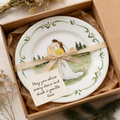 Custom ceramic plate photo gift