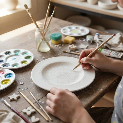 Personalized Hand-Painted Ceramic Birthday Plate - PN09